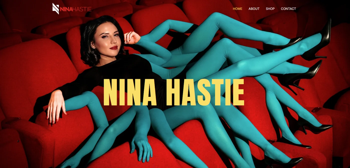 Nina Hastie website design