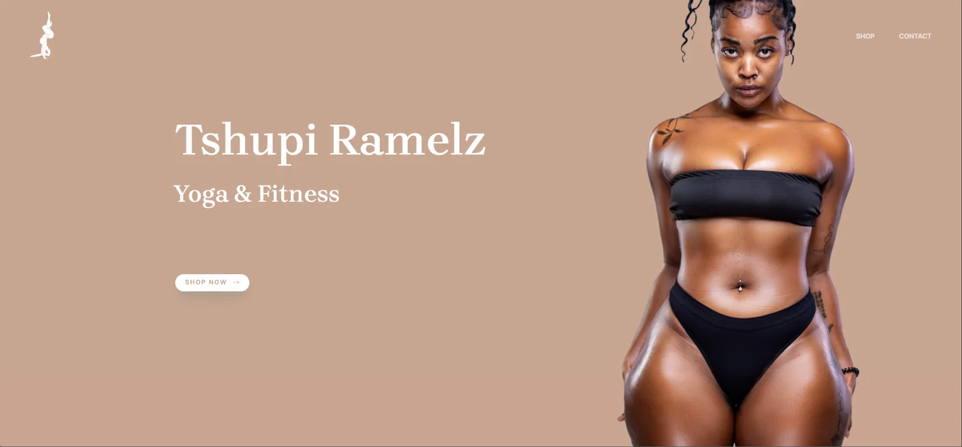 Tshupi Ramelz website design