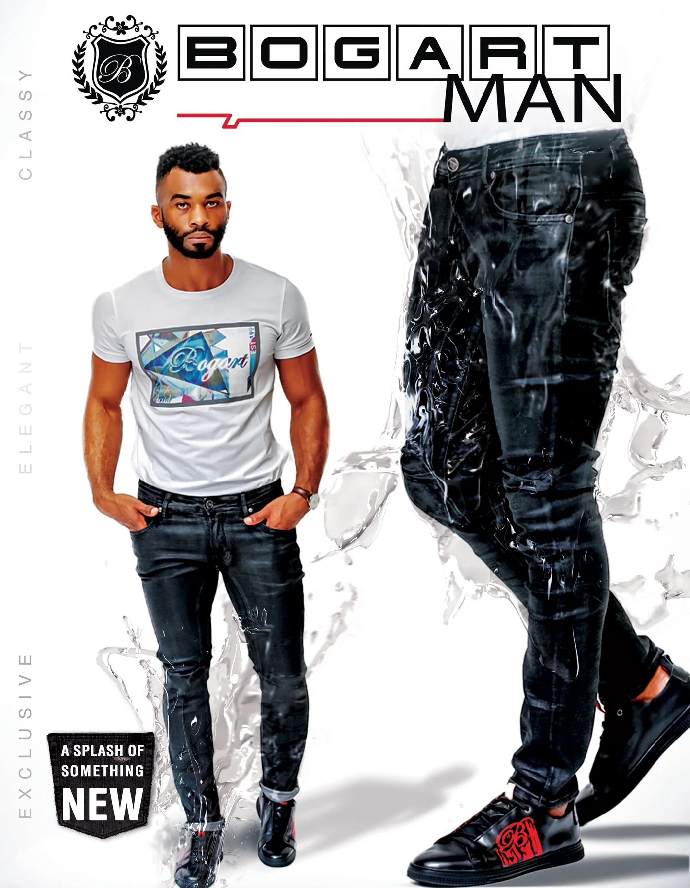Bogart Man summer denim campaign official artwork