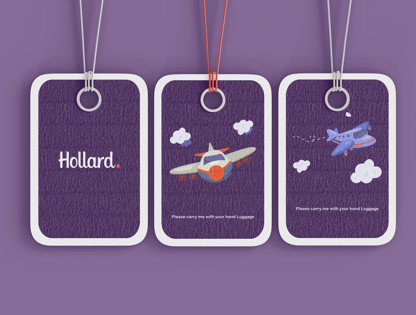 Hollard branded luggage tag mockup