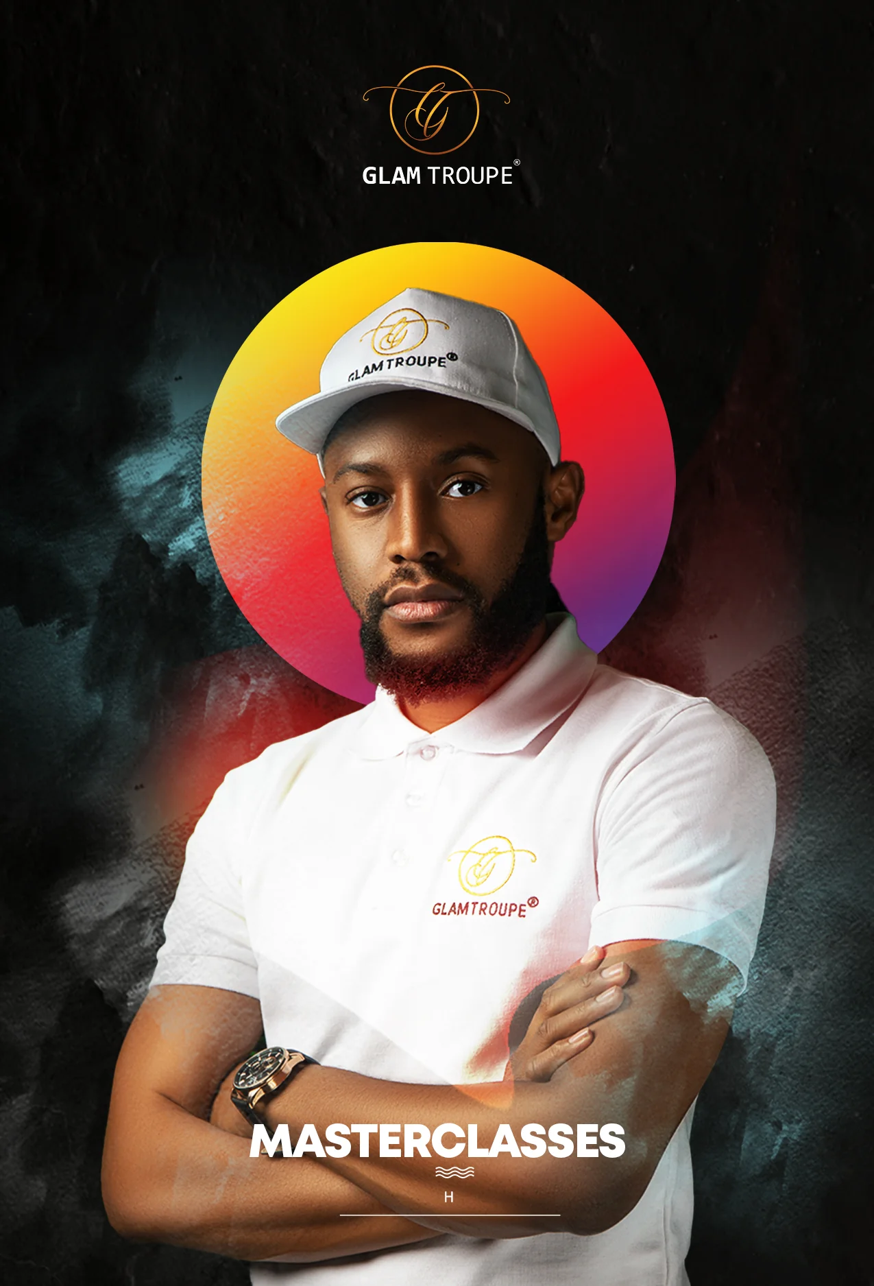 Glamp Troupe promotional flyer design